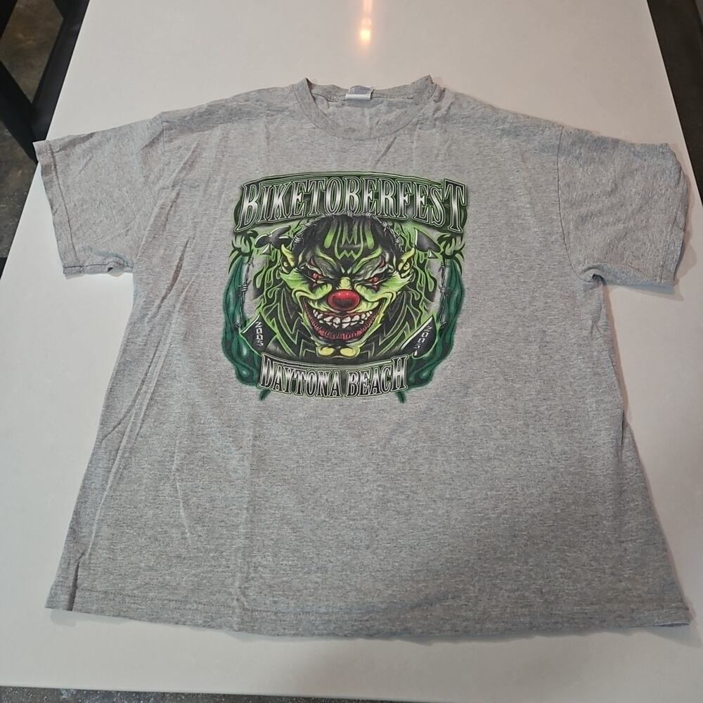 Vintage 2005 Daytona Beach Biketoberfest T-Shirt Gray Size XL